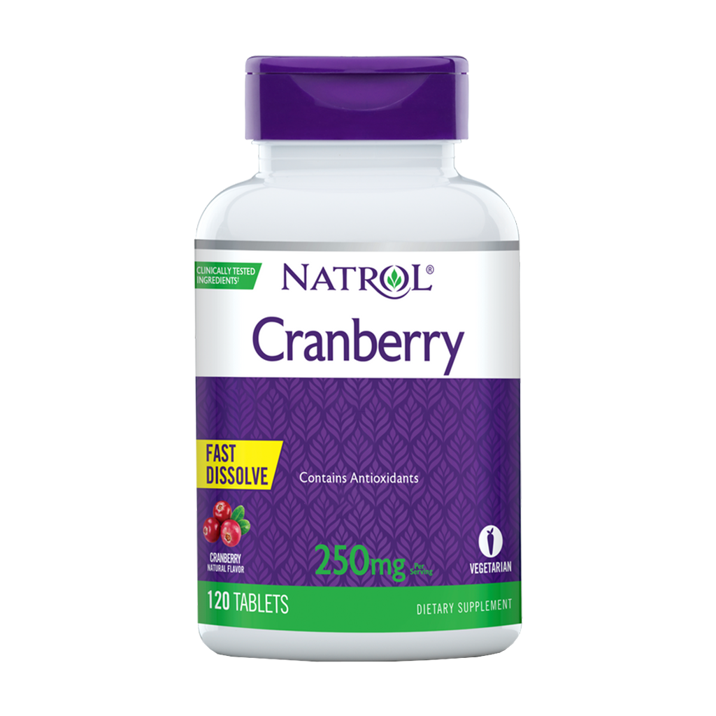 natrol cranberry fast dissolve 250mg 120 tablets 1