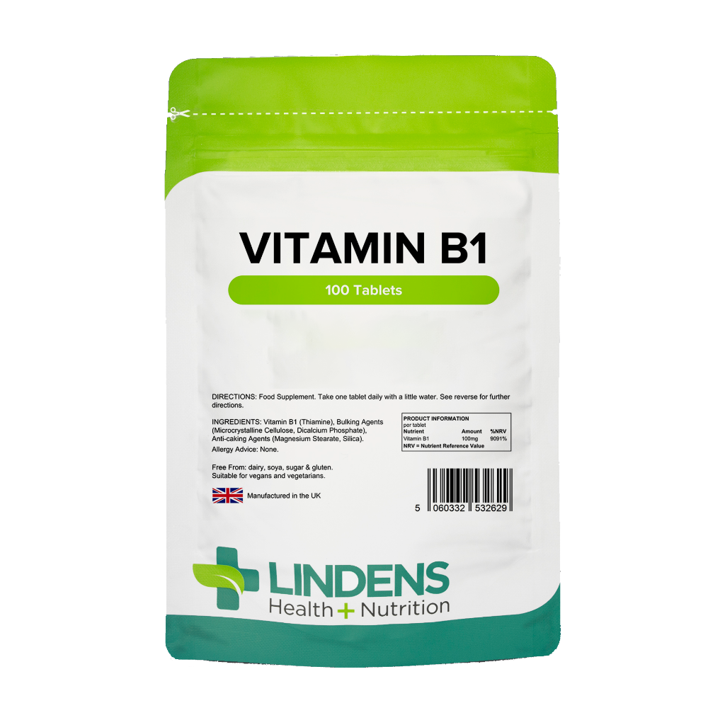 lindens vitamin b1 100mg 100 tablets