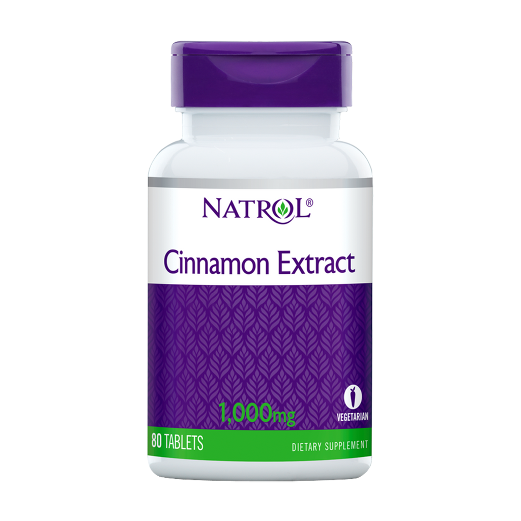 natrol cinnamon extract 1000mg 80 tablets 1