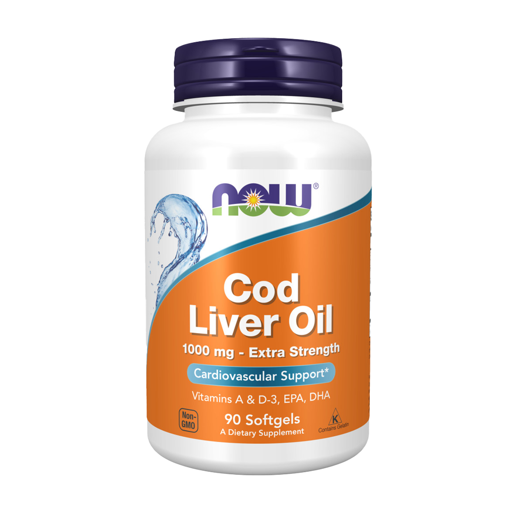 now foods cod liver oil extra strength 1000mg 90 softgels 1
