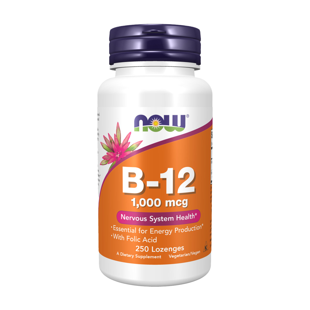 now foods vitamin b12 1000mcg 250 lozenges front cover
