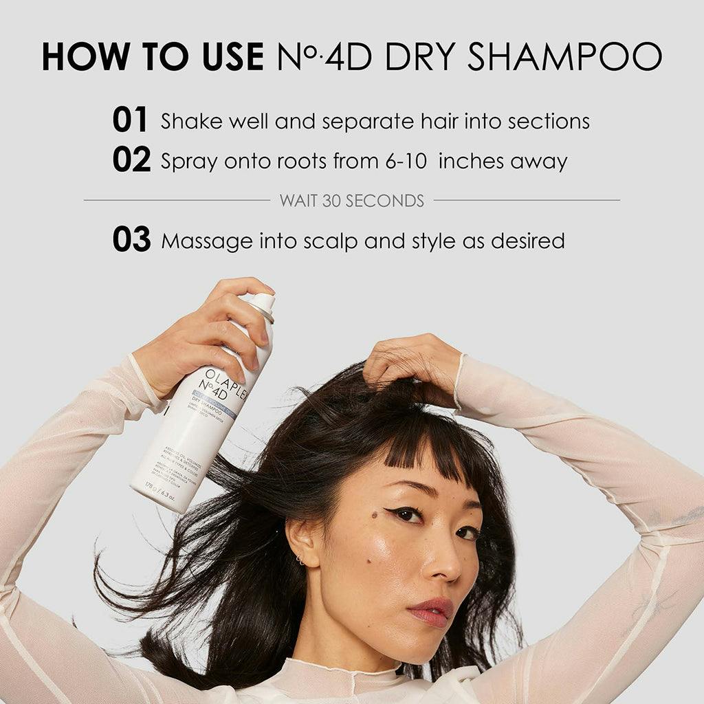olaplex no 4d clean volume detox dry shampoo how to use