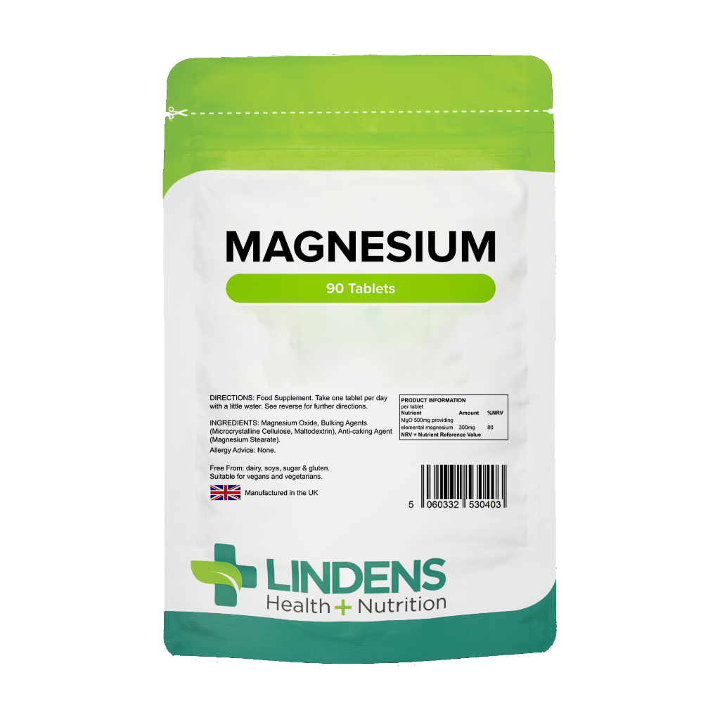 lindens magnesium 500mg 90 tablets