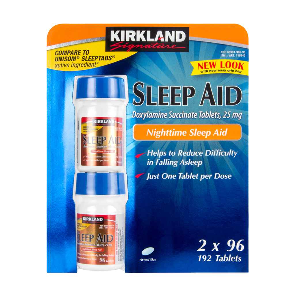 Kirkland Signature Sleep Aid (192 tablets) Front