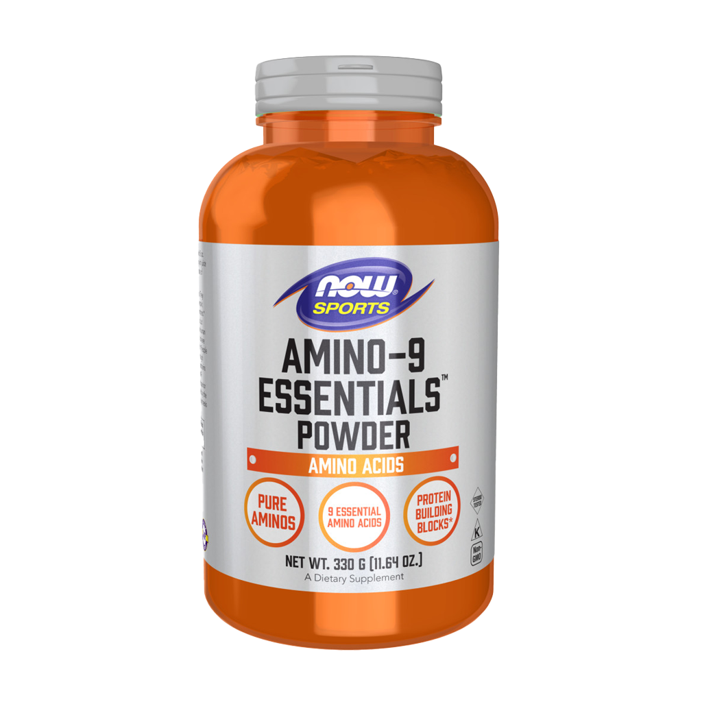    NOW Sports Amino-9 Essentials Powder 330 grams Frontside