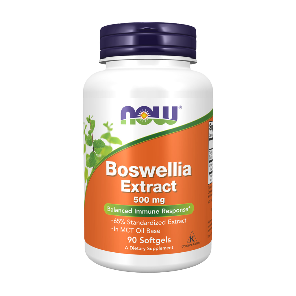 NOW Foods Boswellia Extract 500mg (90 softgels) Front cover