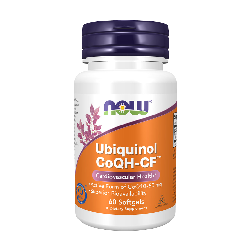 NOW Foods Ubiquinol CoQH-CF (60 soft gels) Front cover