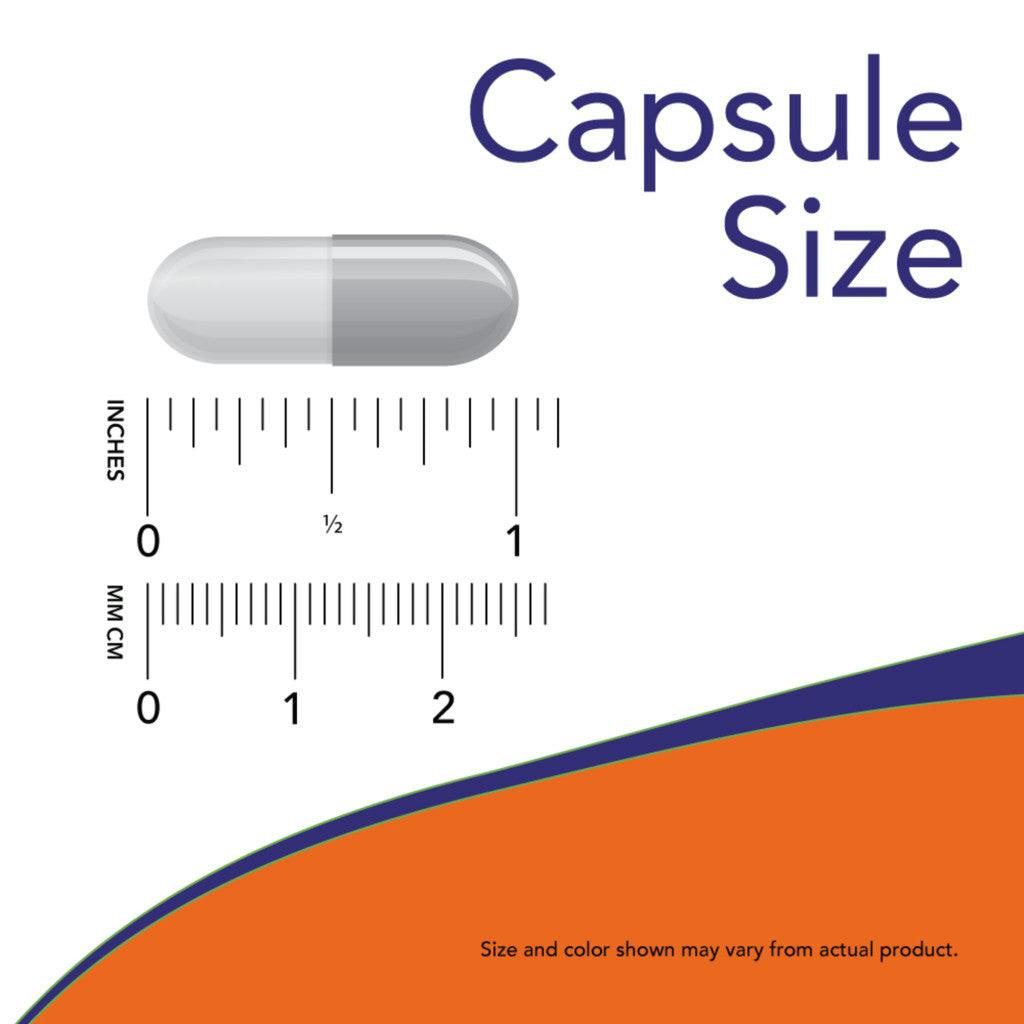 NOW Foods Glucosamine & MSM vegetarisch capsules capsule grootte