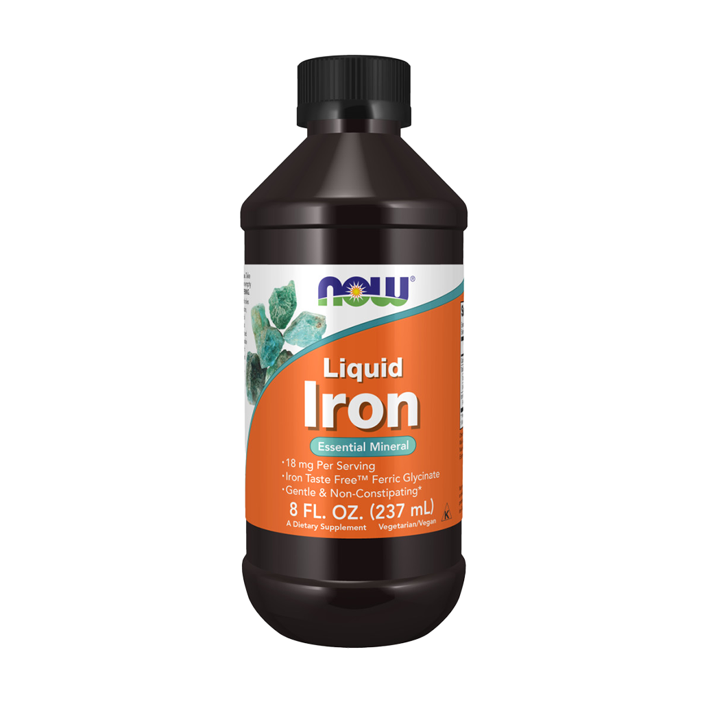 NOW Foods Liquid iron (237 ml.) Front cover