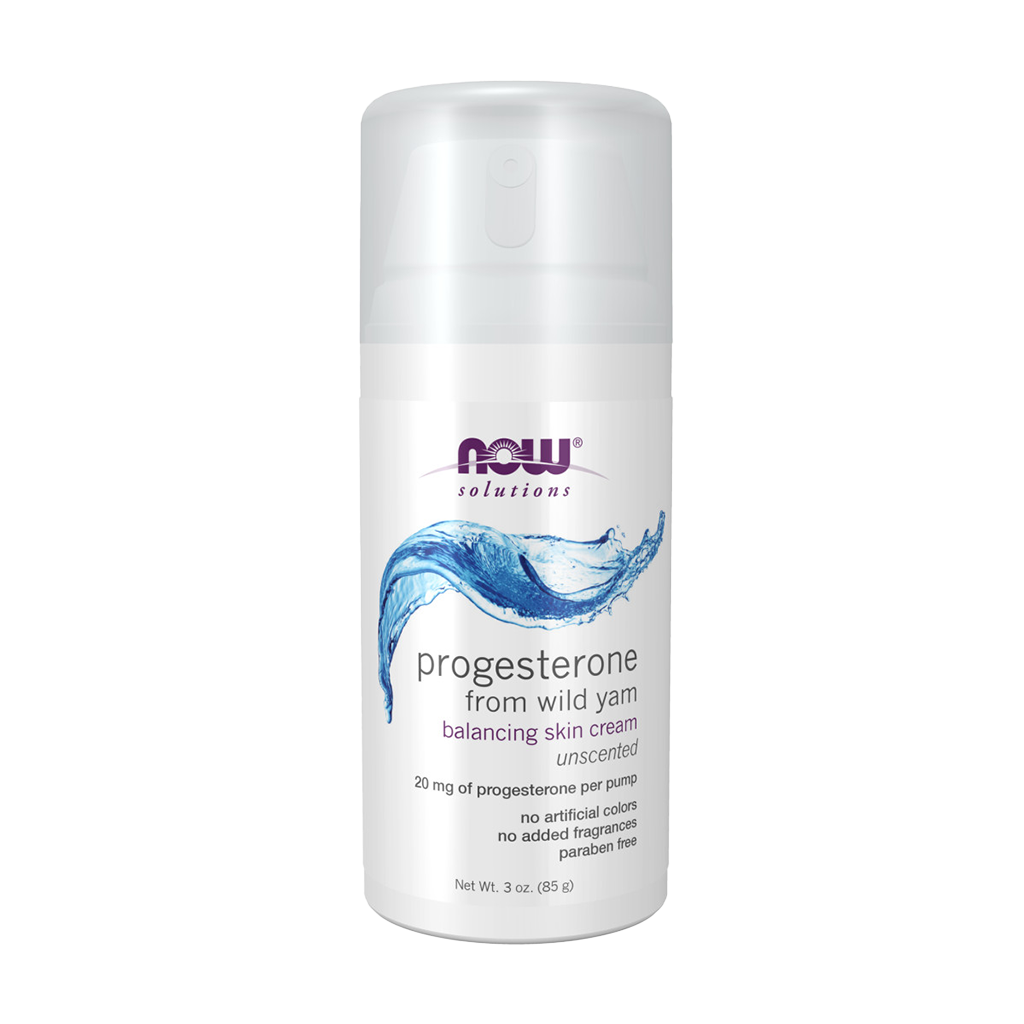 NOW Foods Natural Progesterone Liposomal Cream (89 ml.) Front cover