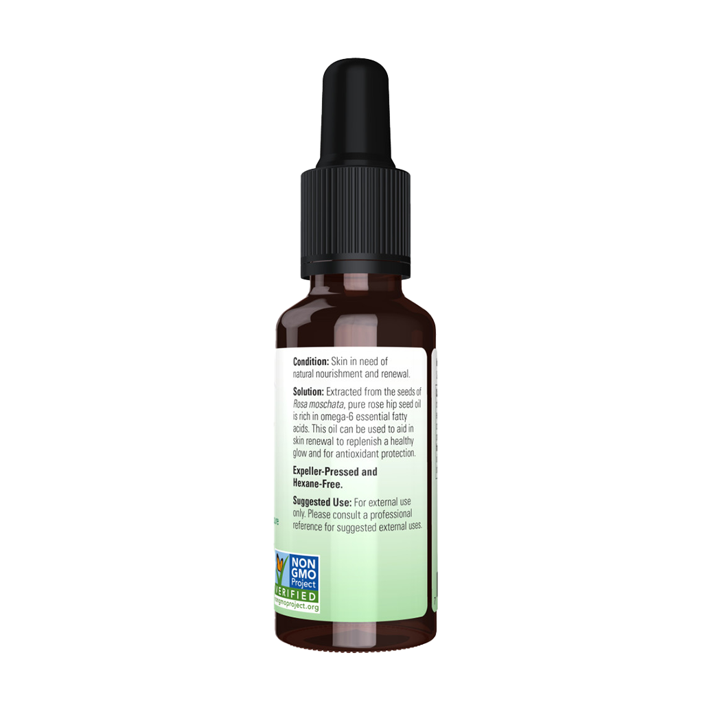 NOW Foods Organic Rosehip Seed Oil (30 ml.) Backside