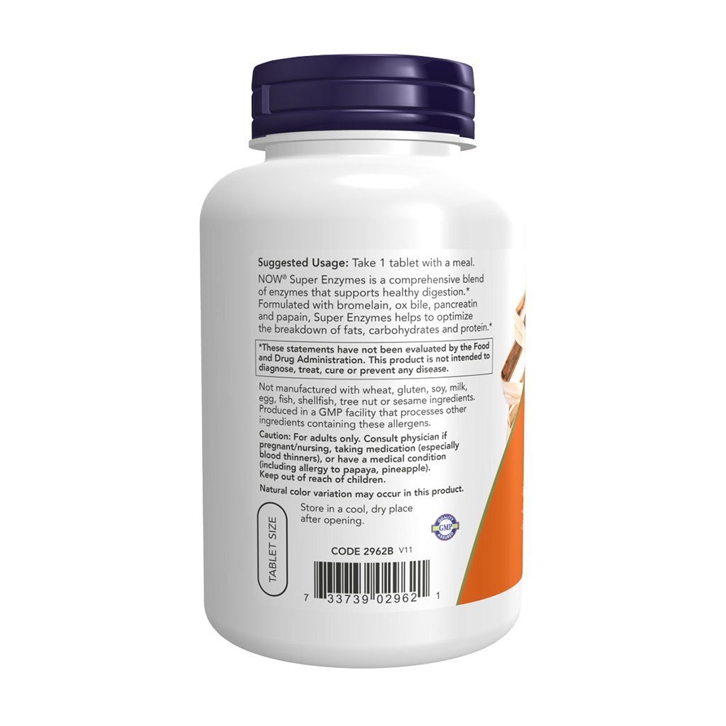 NOW Foods Super Enzymes (180 tablets) side
