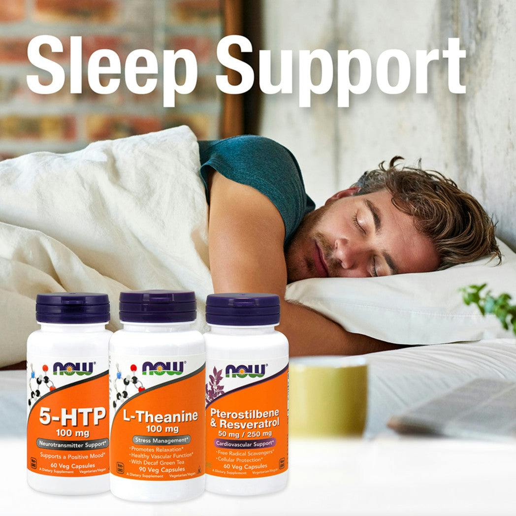 NOW Foods L-Theanine Powder 28 grams Sleep Support