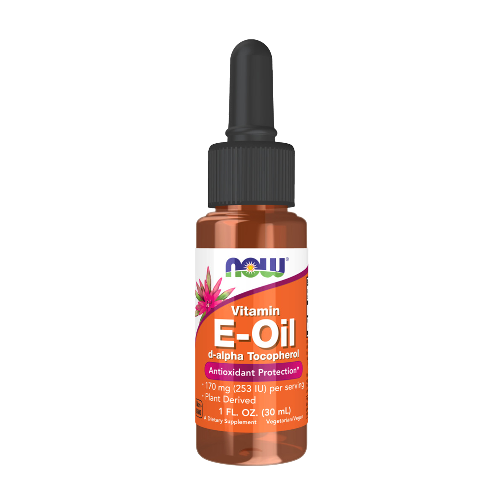NOW Foods Vitamin E Oil (30 ml.) Front cover